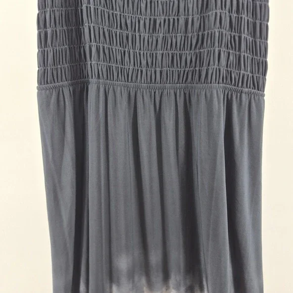 Lane Bryant Navy Ombre Floral Maxi Dress 22/24 2X Smocked Boho Beach Sundress - Picture 4 of 16